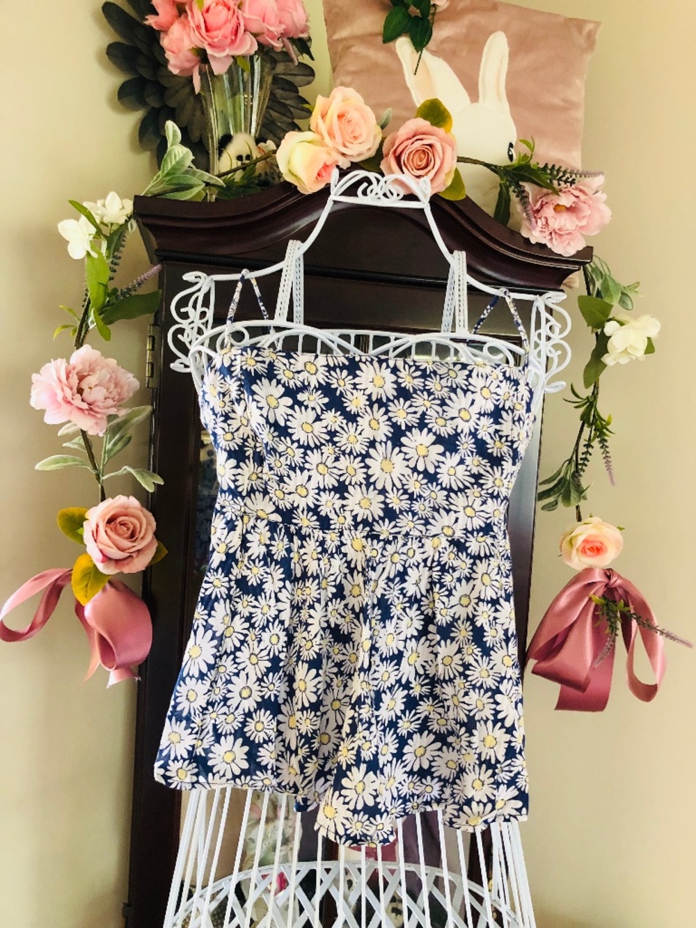 Just in NWT Free People Mia Spaghetti Strap Top in Bellweather